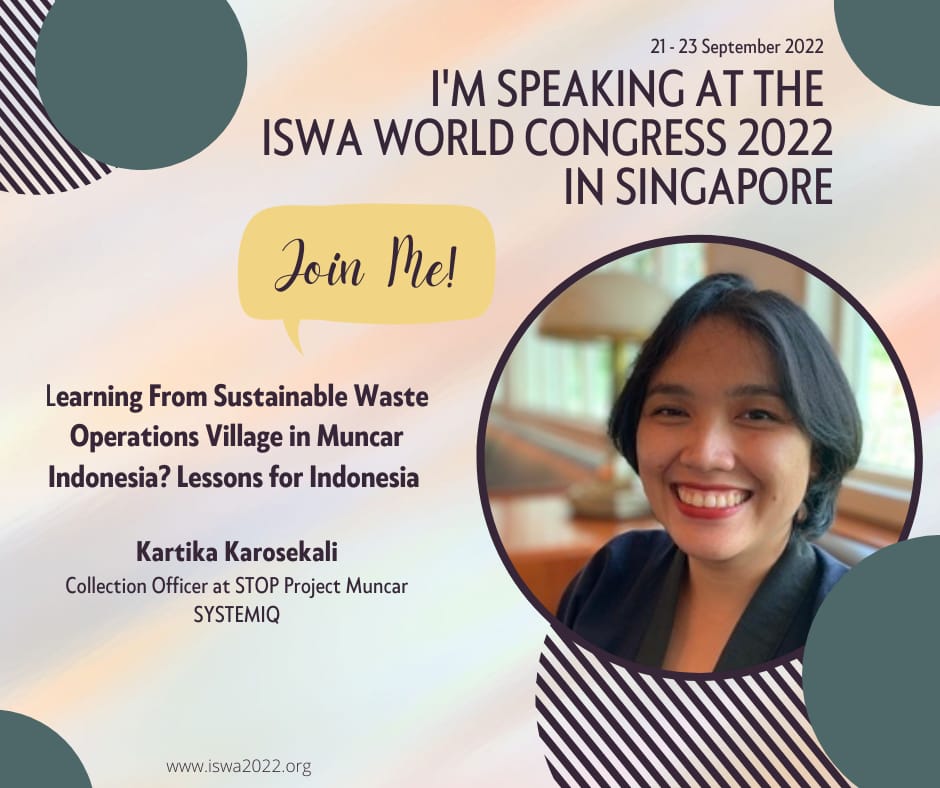 What can we learn from the sustainable waste operations in Muncar, East Java—and how do <a href="/endoceanplastic/">Project STOP</a> get there? Our governance lead and collection officer <a href="/kangtoat/">prasetyo ibnu toat</a>  and @karosekali will be speaking at <a href="/ISWA_org/">ISWA</a> World Congress on 22 Sep. More info: iswa2022.org