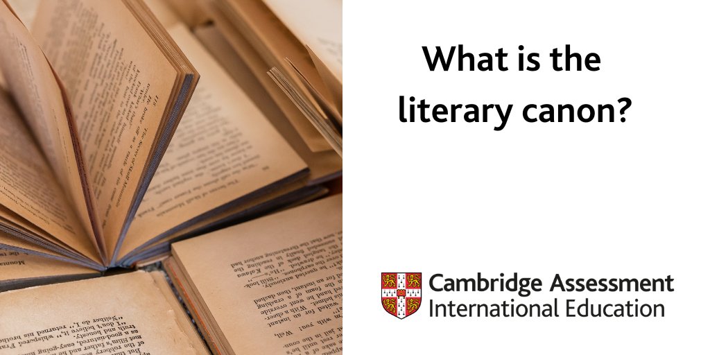 CambridgeInt's tweet photo. We are researching understandings of the literary canon and we want the views of Literature in English teachers and examiners.
Help us understand what the term ‘literary canon’ means to you in our short questionnaire: https://t.co/6EmMi6Tr5R https://t.co/2GU8O2XW0R