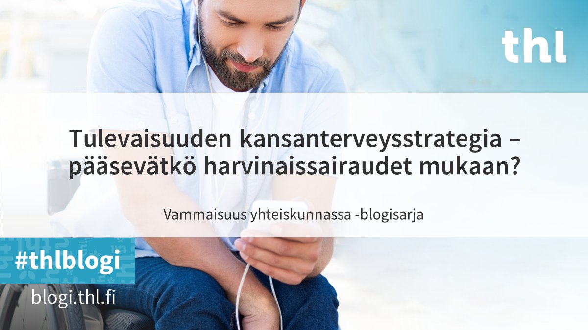 Yli 300 000 suomalaisella arvioidaan olevan jokin #harvinaissairaus.

"Tarvitaan lisää resursseja harvinaispotilaiden hoidon valtakunnalliseen kehittämiseen", toteaa <a href="/SWedenoja/">Satu Wedenoja</a> blogissaan.

Lue lisää

#sote

blogi.thl.fi/tulevaisuuden-…