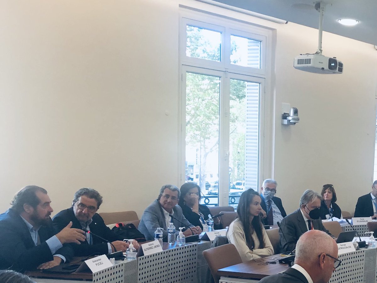 CoeEpp's tweet photo. We start ⁦@PACE_News⁩ the first bureau meeting after summer break.  The hard work and challenges ahead ⁦@CoE_fr⁩ ⁦⁦@MarijaPBuric⁩ ⁦@PACE_President⁩ ⁦@APociej⁩ ⁦@Dora_Bakoyannis⁩ ⁦@RoussopoulosTh⁩ ⁦@AnnickaEngblom⁩ https://t.co/iVKfEsaBRQ