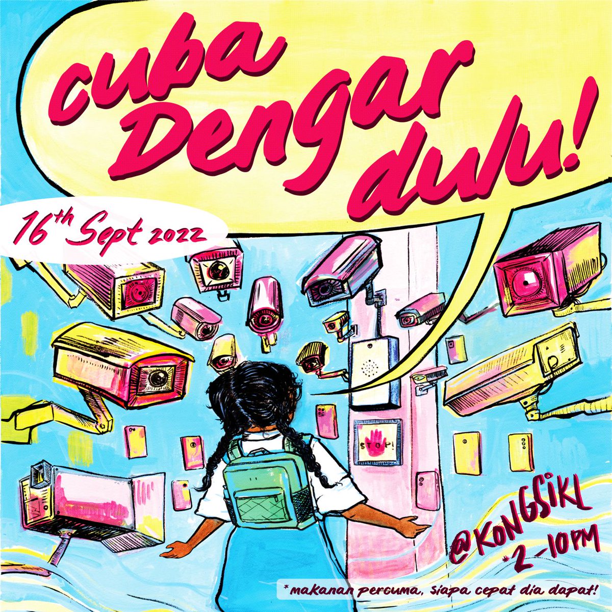 ProjekDialog's tweet image. We are celebrating Malaysia Day with great music and free food! Come join us and have fun on September 16 at KongsiKL. #CubaDengarDulu!  Featuring performances by

@santosiburger 
@wearemeruked 
DJ Munjiy
TUAI 
Inside Out 

Register here for more info: bit.ly/3d7HmpE