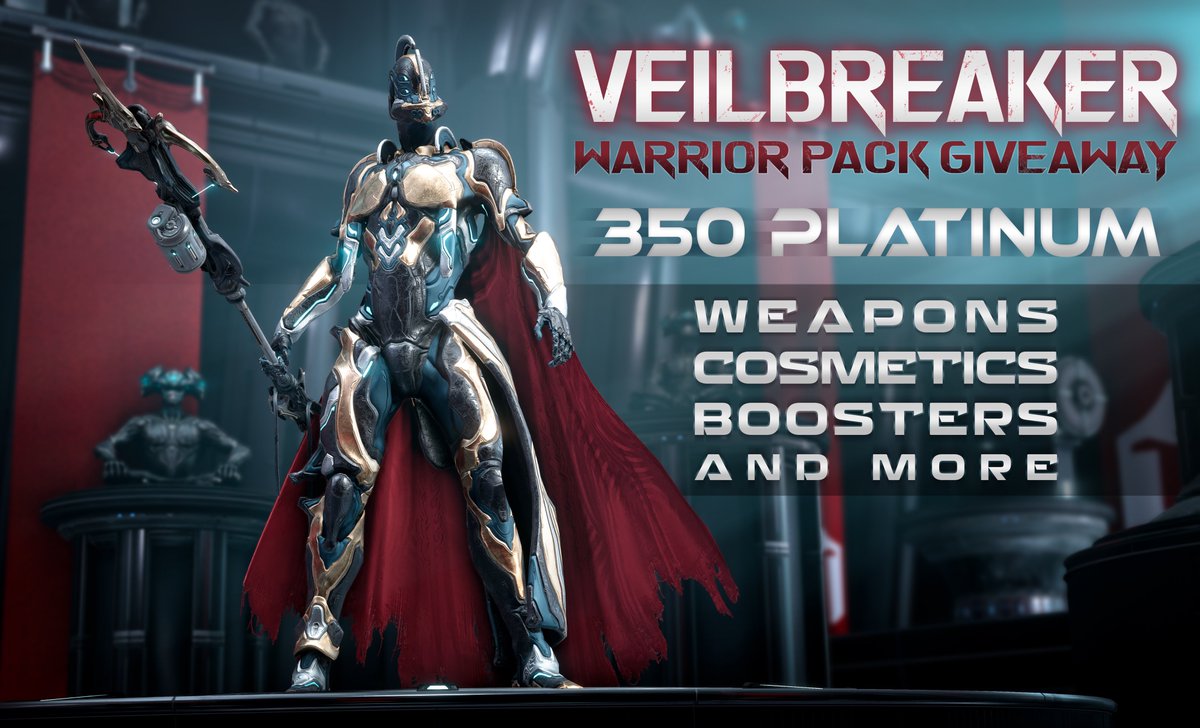 PurpleFlurpWF's tweet photo. Veilbreaker Warrior Pack Giveaway courtesy of @PlayWarframe!

Here’s how to enter:

🔁 Retweet this post
👥 Follow this account
💬 Comment your favorite boss enemy (The Sergeant, Eidolons, Vor, etc.)

I’ll pick winners randomly on September 19th. Good luck, everyone! https://t.co/7Z539iBwg0