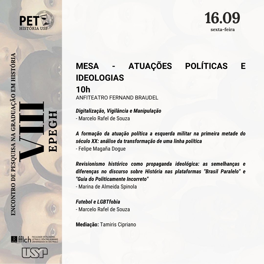 PET História USP | NOVAS VAGAS tweet media