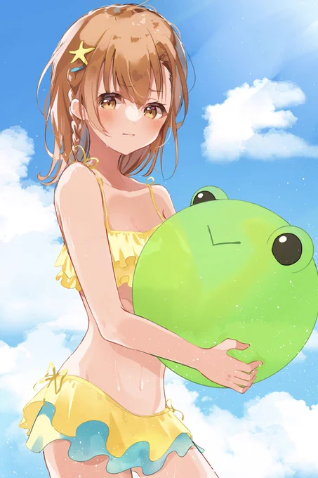 実は同じゲコ太ビーチボールだったりします(3年前の寄稿絵と最近の) 