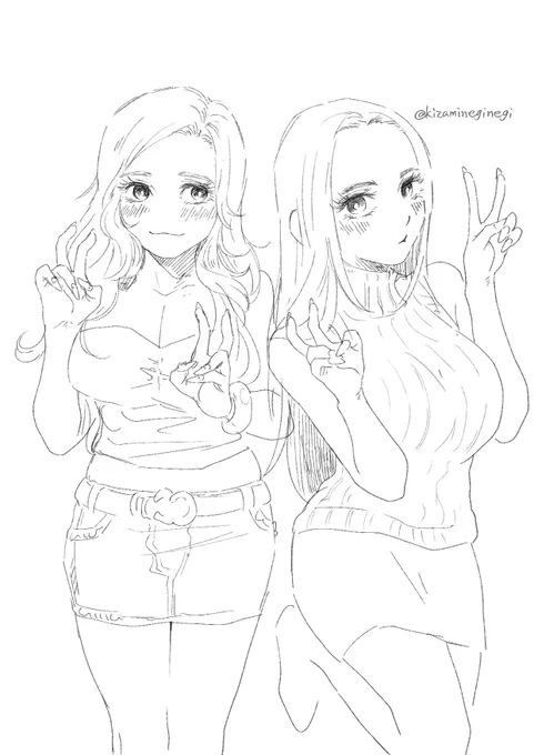タイトスカートのギャルが好きという絵 