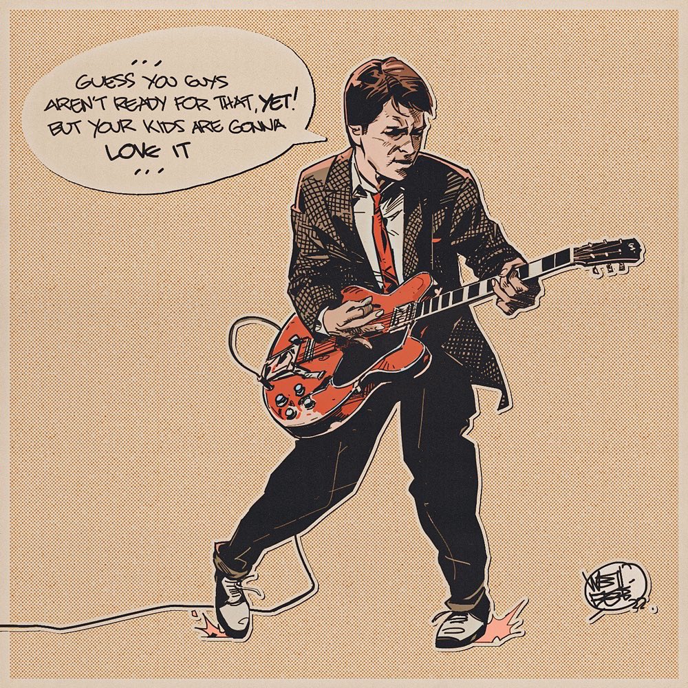 WellBeeArtist's tweet photo. #BackToTheFuture #MartyMcFly https://t.co/NrVBjWwdbB