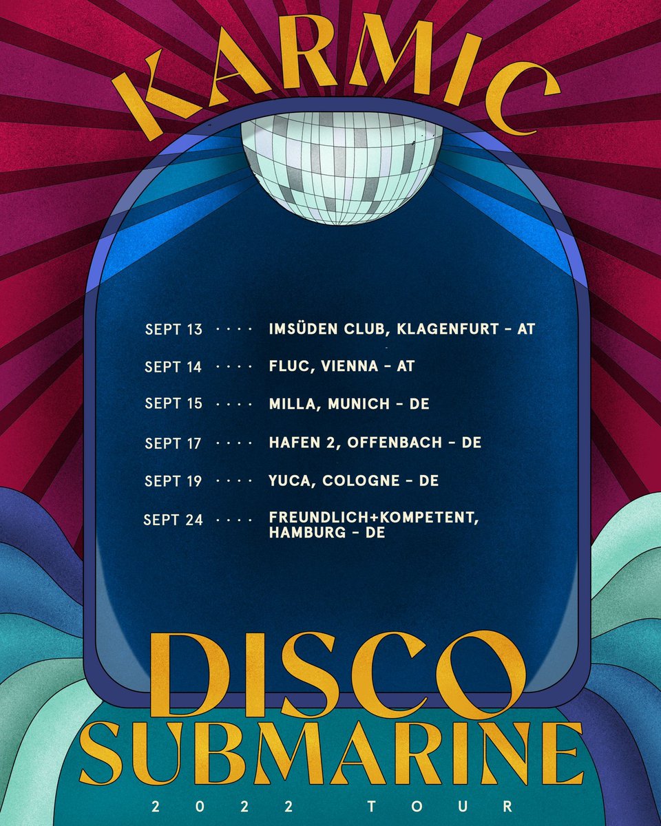 Here they are, the final dates of this fab tour..