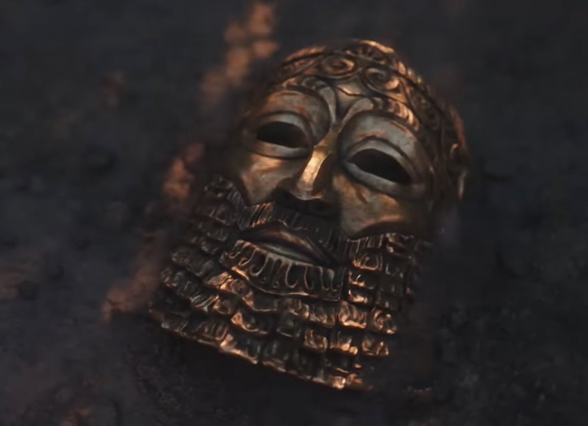 TheCodexNetwork's tweet photo. In #AssassinsCreed Mirage trailer, one of the members of the Order of the Ancients that Basim is fighting bares the mask of Akkadian ruler Sargon of Akkad or his grandson Naram-Sin. https://t.co/8VSdYgYlvz