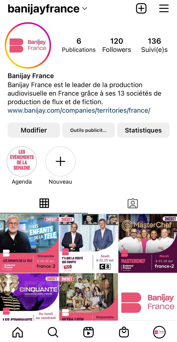 Nouveau: on est désormais sur Instagram et Facebook ! Suivez nous sur nos comptes👇 Instagram.com/Banijayfrance/ Facebook.com/BanijayFrance/ #WeAreBanijay