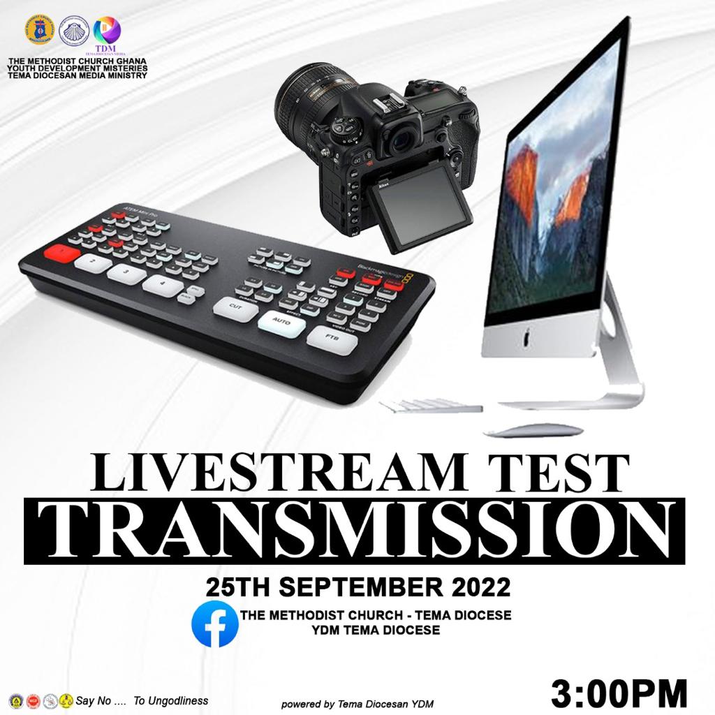 ydmtemadiocese's tweet photo. WATCH OUT FOR THE TEST TRANSMISSION.

Like, Subscribe and Share to all our pages and Channel. 

#MCGTemaDiocese
#YDMTemaDiocese
#TemaDiocesanMedia
#TheMethodistChurchGhana https://t.co/dxCCs8Zp3Q