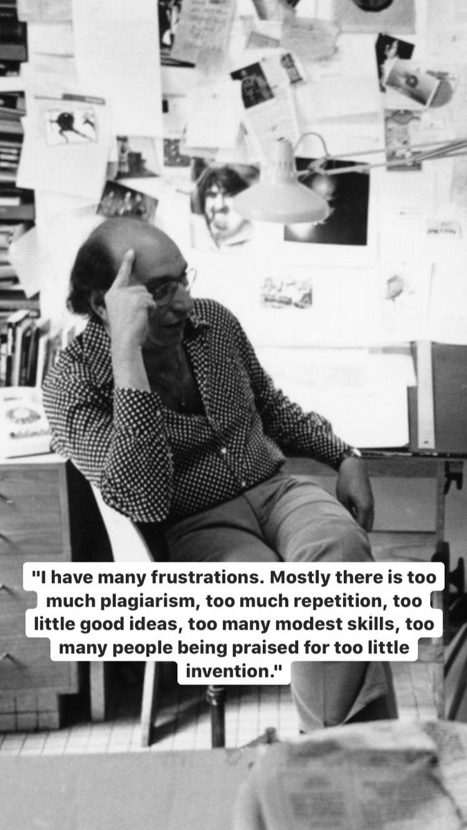 ryanCRASHBURN's tweet photo. #Nitch is on fire today. Relevant and important reflections from Milton Glaser. An essential follow if you're on the gram (a little ironic though because more and more I feel that app is a trend trap). #MiltonGlaser https://t.co/8ypkZddrN8