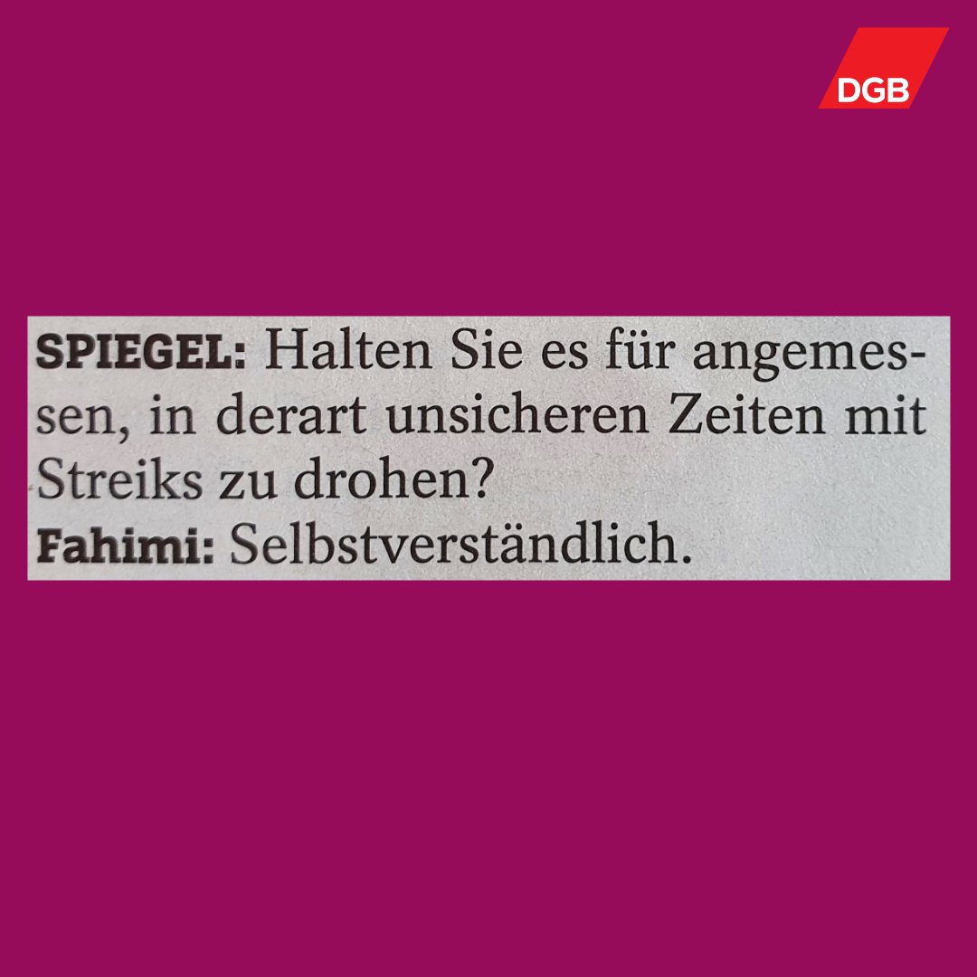 dgb_news's tweet photo. Was unsere Vorsitzende @FahimiYasmin sagt.👇

Das komplette Interview: https://t.co/qxSPlgOCTO

#Gewerkschaft #Löhne #Streik

@gewerkschaftngg @_verdi @igmetall @gew_bund @igbce @igbau @gdppresse @deineevg https://t.co/TsHfDD1cF2