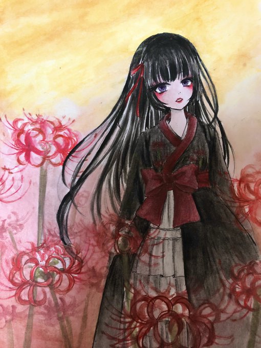 彼岸花の花言葉のtwitterイラスト検索結果