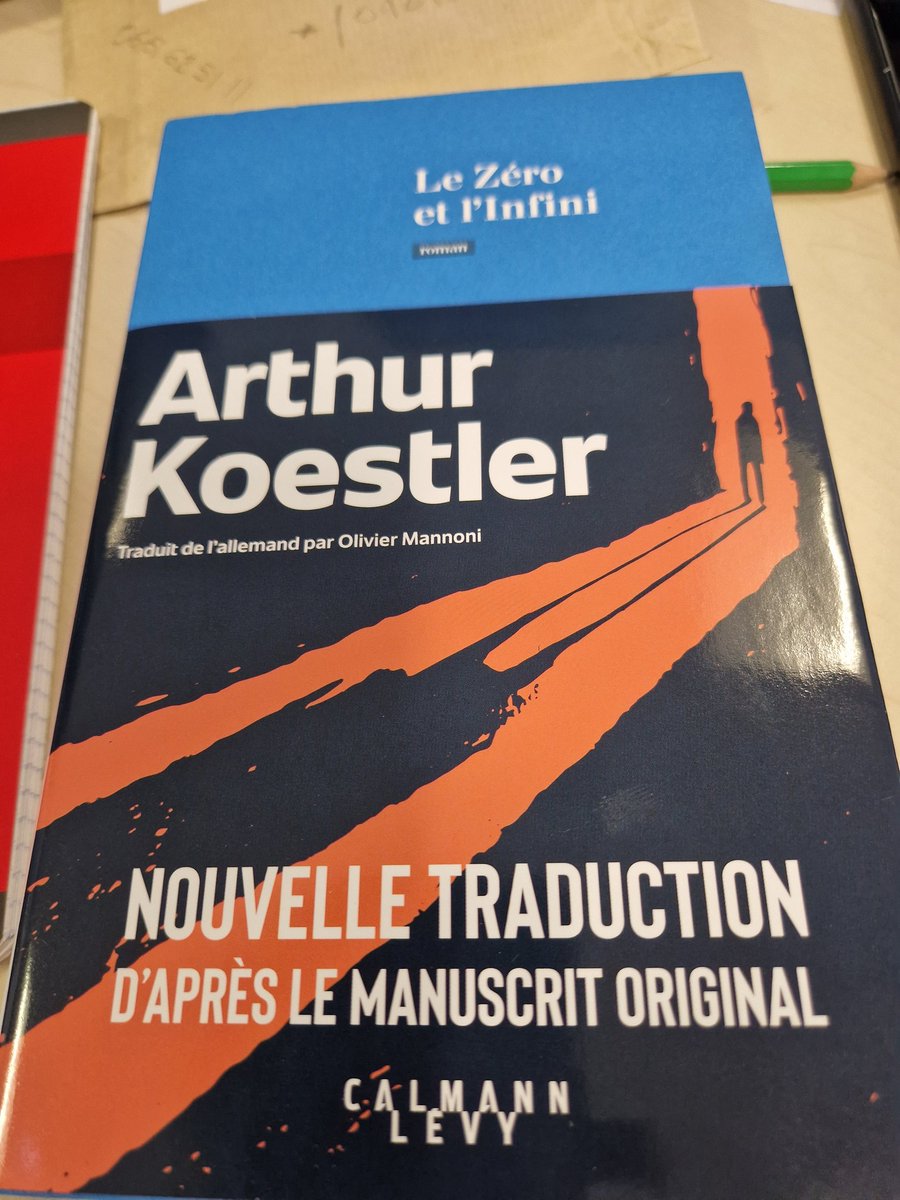 alainje's tweet photo. Plus de 70 ans après sa première publication en France, "Le zéro et l'infini", le grand roman d'Arthur Koestler, est enfin traduit d'après le manuscrit original (retrouvé en 2015) par le cher @OlivierMannoni . Une lecture plus que jamais nécessaire @calmann_levy https://t.co/oVWLeKaTZP