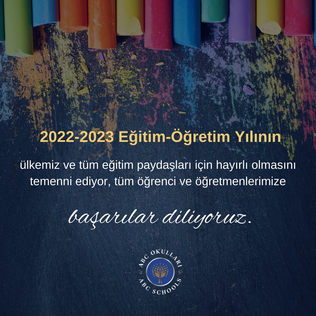 abcokullari's tweet photo. "Milletimizi ve ülkemizi geleceğe güvenle taşımak, müreffeh milletler arasında yer almasını sağlamak için birinci şart eğitimdir."
Sağlık, huzur ve başarılarla dolu bir eğitim öğretim yılı dileğiyle...
#2022-2023 #eğitimöğretimyılı #abcokulları #ABCWorldScools https://t.co/Q5ZeqkZAVB