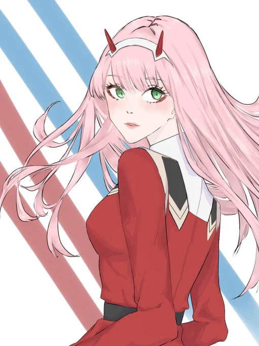 #イラスト  ゼロツー 