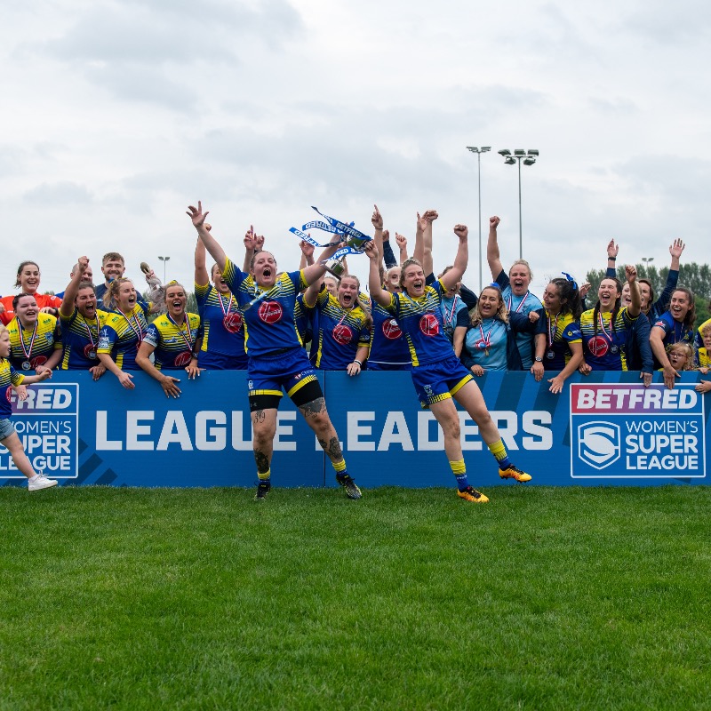 TheRFL's tweet photo. 👏 Congratulations to @warrwolveswomen and @FevRoversLadies on reaching the @Betfred Women's Super League Shield Final...

👊 The two sides will meet at 12:30 on Sunday at @Saints1890's Totally Wicked Stadium!