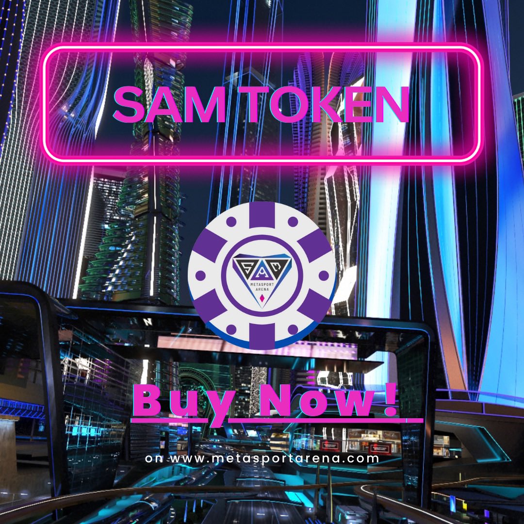 MetaSportArena's tweet photo. Our Sam token is now available with limited supply. Don’t forget to buy to improve your in game experience #samarena #metasportarena #community #sports #vR #nft https://t.co/qDcU7ovFVy