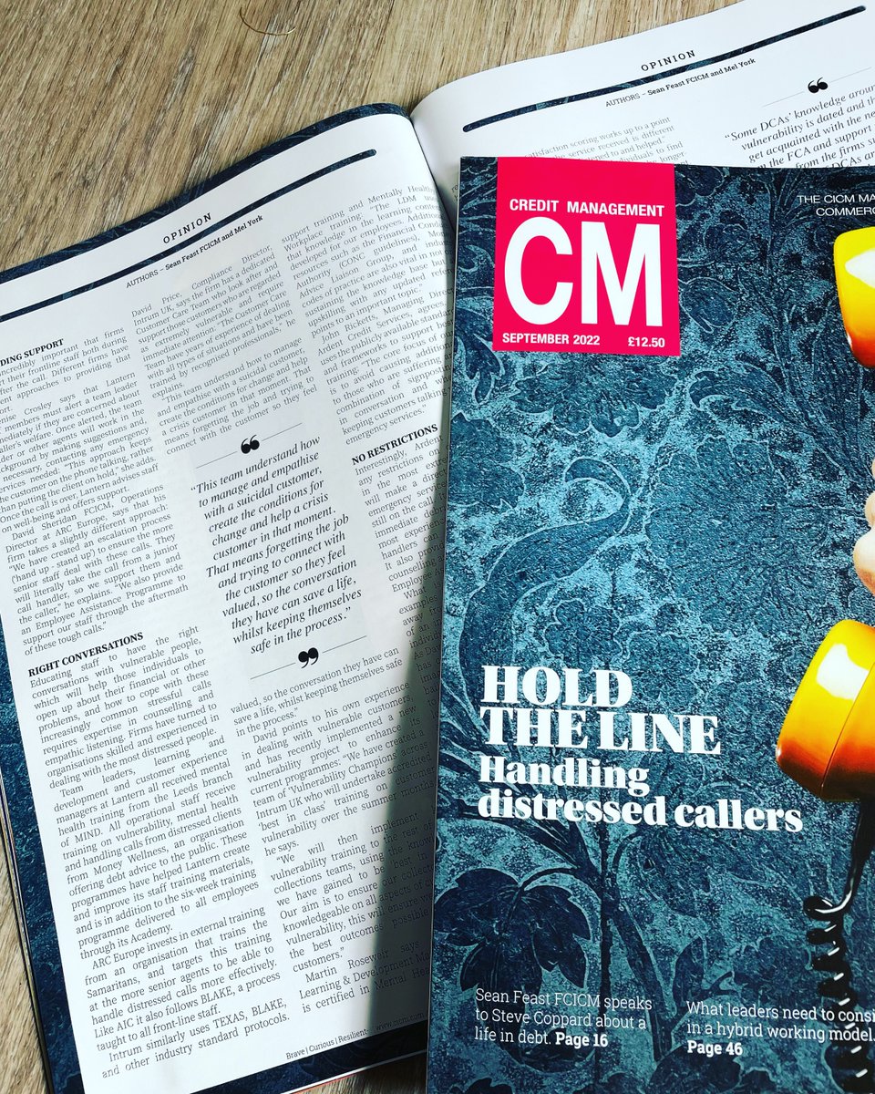 September's is packed full of insightful articles this month: @SeanDFeast &amp; @York_Mel talk about how DCAs are managing distressing calls, @SScarpaleggia explores the benefits of hybrid working, and <a href="/Experian/">Experian</a>’s Paul Lamont discusses improving accessibility for disabled consumers.
