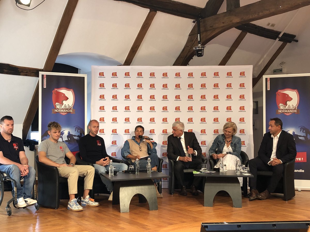 Lancement ce matin du Club des Partenaires du #TeamNormandie : nous sommes fiers d’accompagner Kevin Campion, Guillaume Le Floch Decorchemont, Jules Brecin et Florian Merrien dans leur parcours sportif 💪🏻
#sport #handisport #partenaires