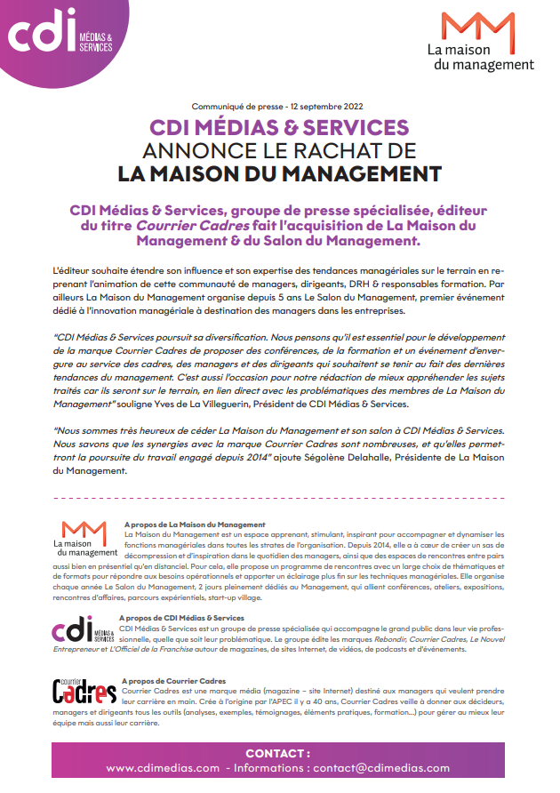 CDI Médias&Services tweet media