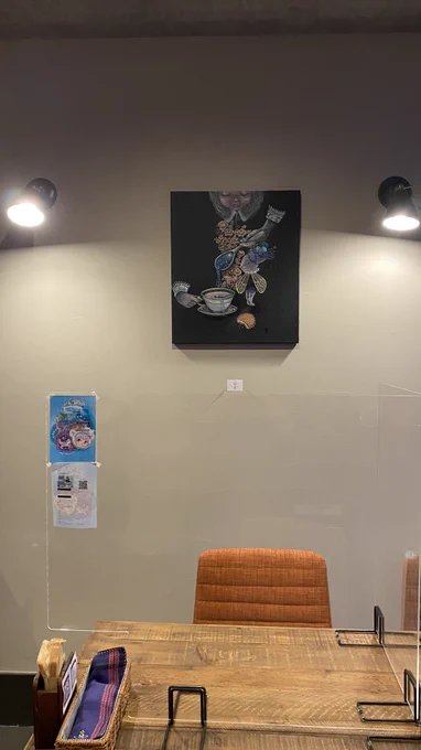 9月の展示はこんな感じです#姫路 #姫路Cafe #姫路カフェ  