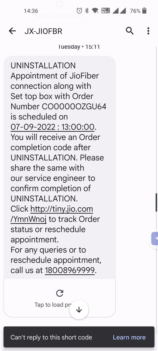 suket_3's tweet photo. Dear @JioCare @Akash_Ambani 
More than 10 days multiple calls /followups/ 4-5 appointments booked for pickup of the setup box and router.
No results.
I'm doubtful if you will return my security amount or not. https://t.co/x5HodsGNVW