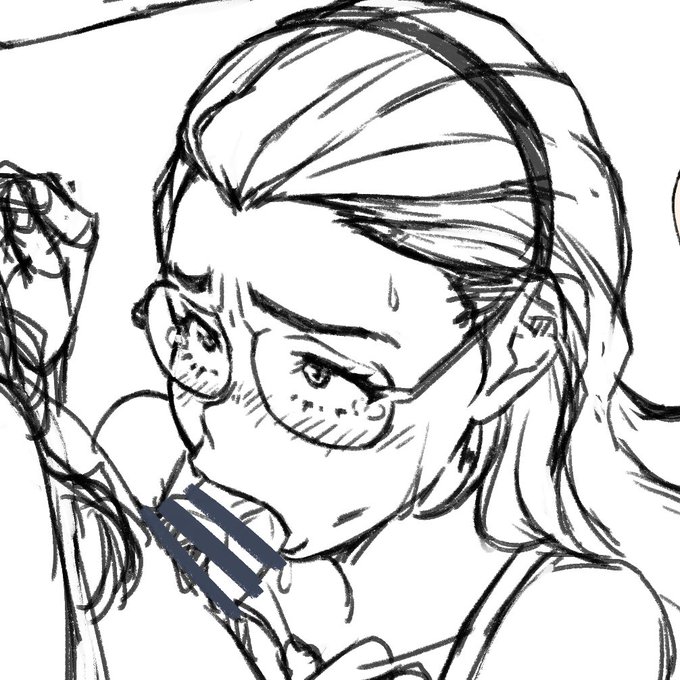 豊満すぎる風紀委員さんのエッチシーンのラフなど進めてみたり
なかなかいい表情描けた気がする😊 