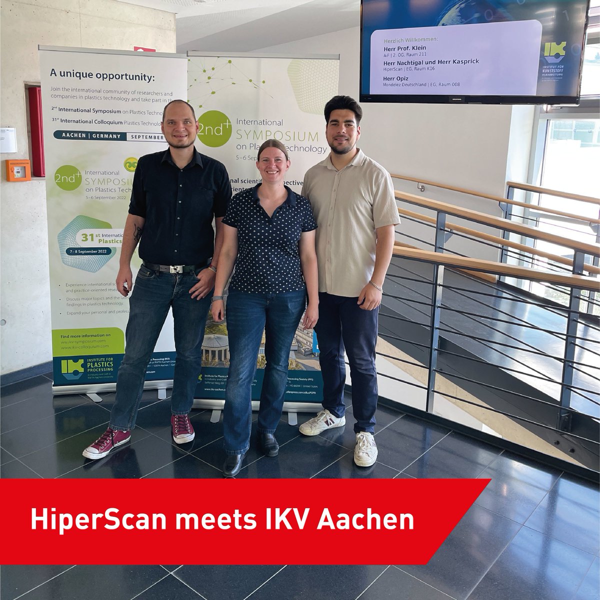 hiperscan's tweet photo. Wir sind immer auf der Suche nach neuen Einsatzfeldern für unsere Spektrometer! Diese Suche hat uns zum Institut für Kunststoffverarbeitung, kurz IKV, Aachen geführt. Wir möchten herausfinden, was unsere Geräte für die Kunststoffverarbeitung leisten können. Wir sind gespannt! https://t.co/9ausdj3U6i