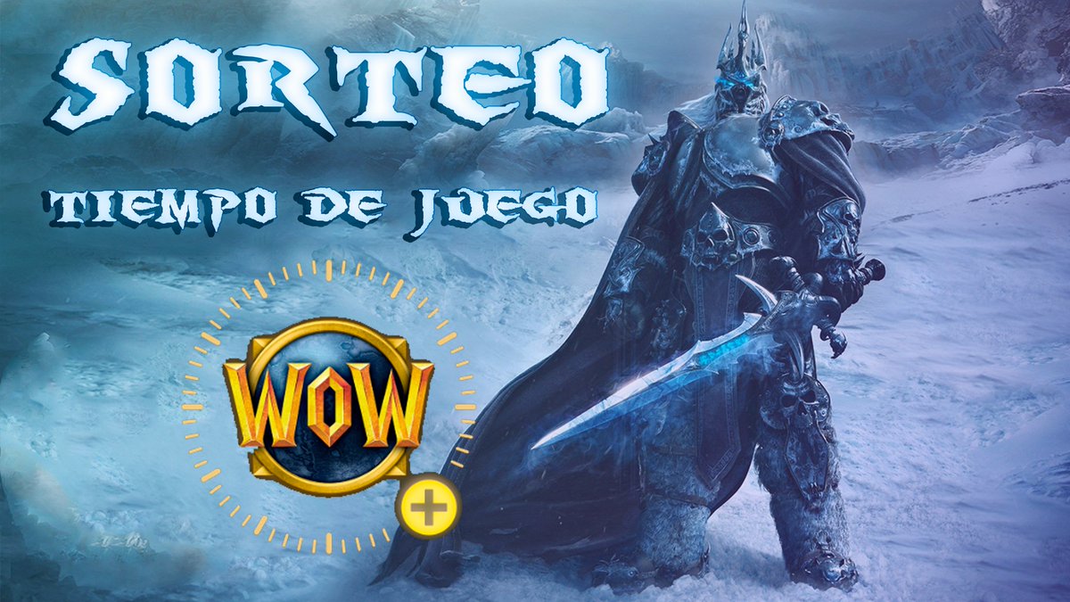 📢📢 Quedan 📅 2 semanitas para ❄️ #WotLKClassic ❄️ y vamos a celebrarlo con un sorteíto de 🔥 2 MESES 🔥 de TIEMPO DE JUEGO 👏👏

👇 Para participar 👇

✅ Follow @Odiii_4
✅ Retweet este Tweet

🌎 Válido tanto para EU como NA
⚠️ Fecha límite 25/09/2022 24h CEST

❤️ ¡SUERTE! 🤗