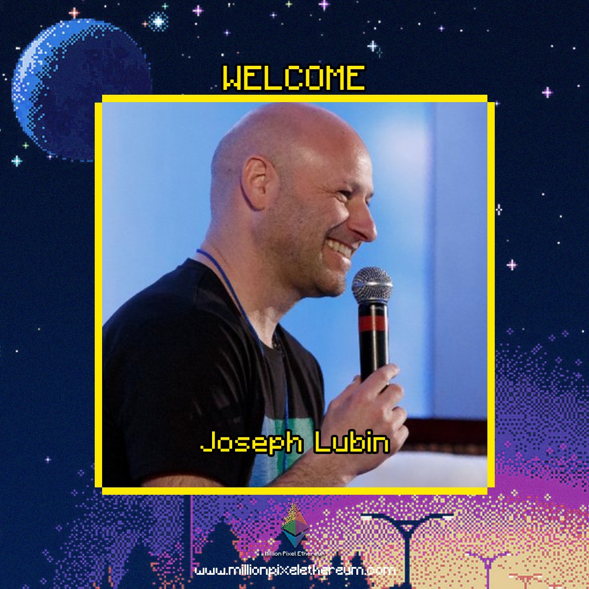 We are excited to welcome <a href="/ethereumJoseph/">Joseph Lubin</a> on the Million Pixel ETH wall! 🌌

Co-founder of <a href="/ethereum/">Ethereum</a>, Founder of @ConsenSys
, Chairman of @ConsenSysMesh 😎 Thank you for making Ethereum happen!

Your name is now engraved in history of Ethereum! ✨

#ETH #ETHMerge