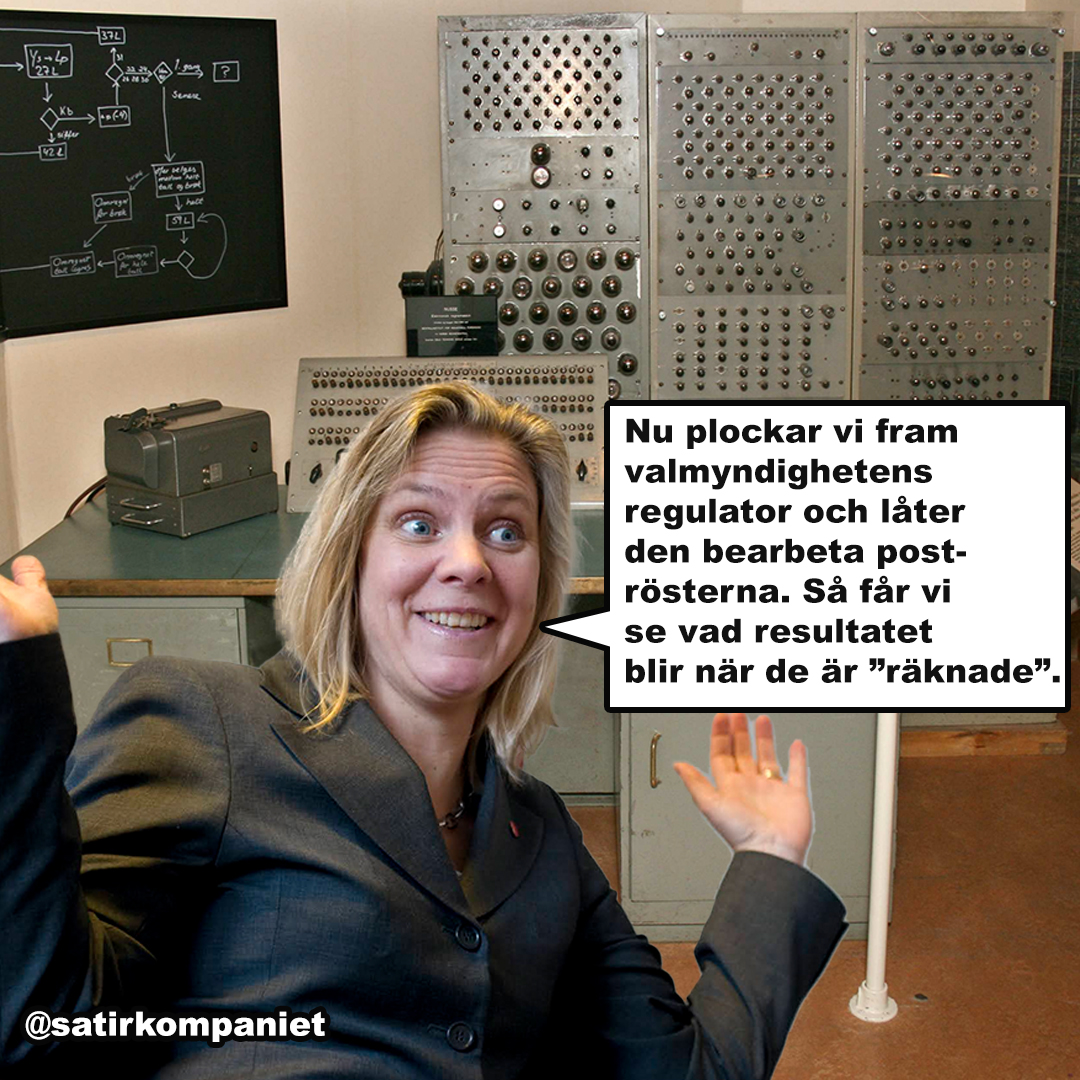 satirkompaniet's tweet photo. Det är inte över förrän tjocka tanten...
@socialdemokraternas #valresultat #vifixardethär #onsdagsrösterna #satir #humor #satirkompaniet https://t.co/RfOs3RCi9x