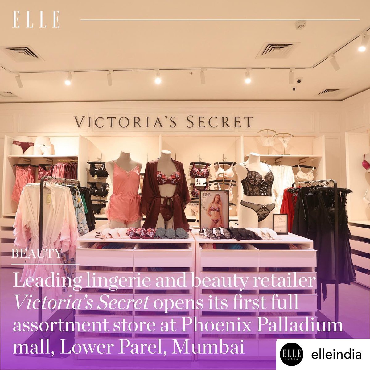 gophoenixing's tweet photo. Victoria's secret's first ever store in India is now open at your favourite luxury shopping destination – Phoenix Palladium.​

Visit today to treat yourself to @VictoriasSecret. 

#PhoenixPalladium #VictoriasSecret #VictoriasSecretIndia #VSLovesIndia #InternationalBrand #Mumbai https://t.co/szsAuIWrci