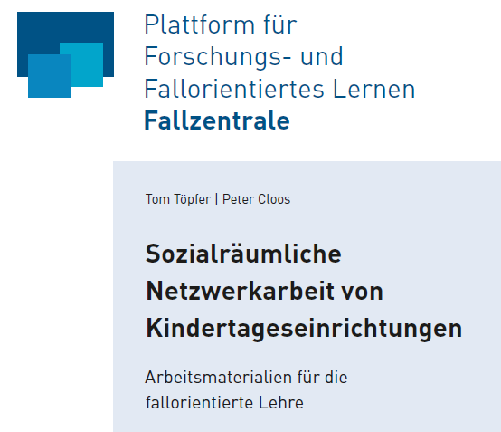 peter_cloos's tweet photo. Wir freuen uns! Die Arbeitsbroschüre "Sozialräumliche Netzwerkarbeit von Kindertageseinrichtungen. Arbeitsmaterialien für die fallorientierte Lehre" steht nun auf unserer Plattform für Forschungs- und Fallorientierte Lehre zum kostenlosen Downlaod bereit.
https://t.co/youOh5KmG6 https://t.co/Q4CJjGX8bT