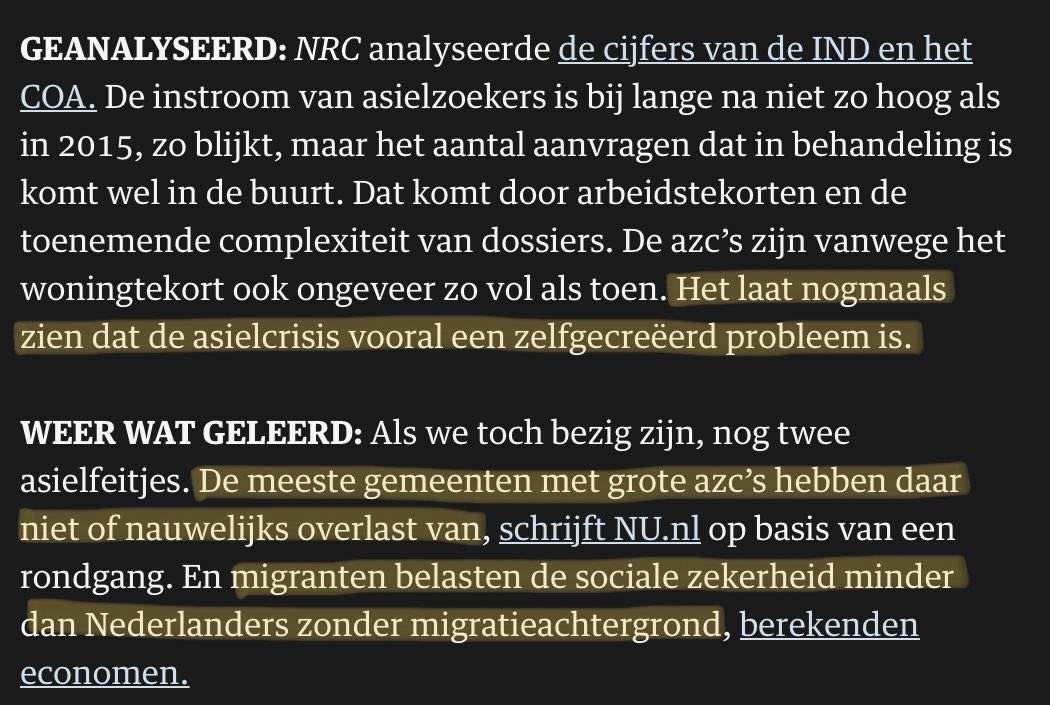 jesseklaver's tweet photo. Feiten. 1: Het vluchtelingendrama in Ter Apel is een door het kabinet gecreëerd probleem. 2: Grote azc’s veroorzaken niet of nauwelijks overlast. 3: Migranten belasten de sociale zekerheid minder dan Nederlanders zonder migratieachtergrond. https://t.co/B4HPLFsG3y