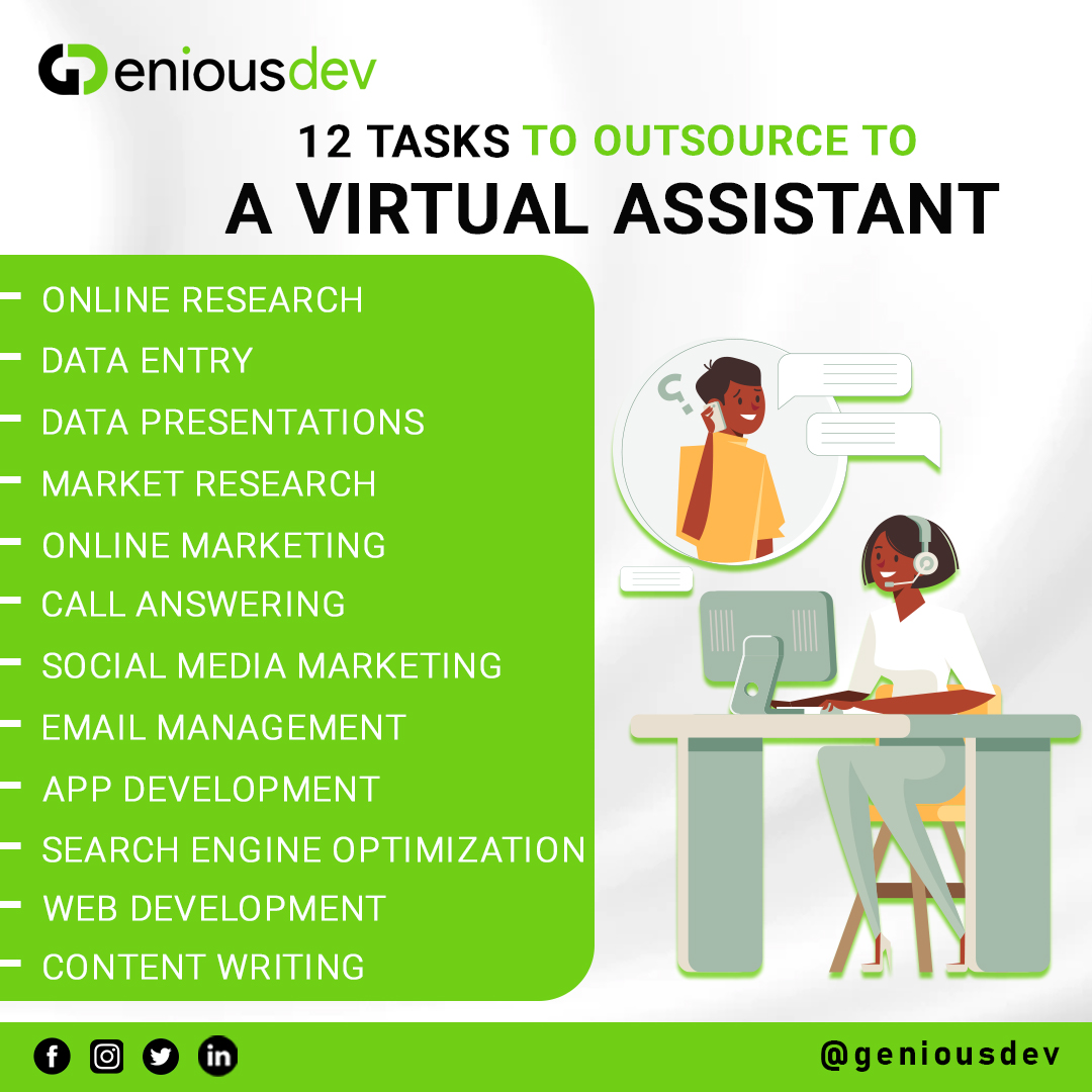GeniousdevS's tweet photo. "You don't have to do it all by yourself "
Virtual Assistants can help your business grow

Connect with Us:
📞 : +923076800225
URL:- https://t.co/ZMBxEKs0yq
Email us:- info.geniousdev@gmail.com

#serviceprovider #virtualassistant  #onlinemarketing #onlineresearch https://t.co/9sBVHFBDZW