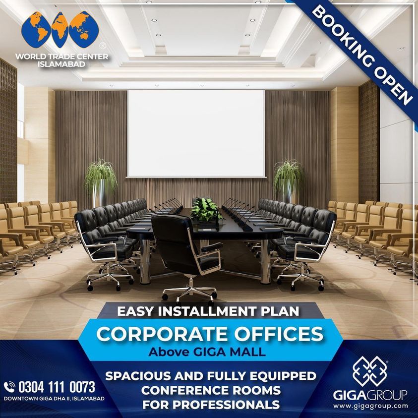 GigaGroupofCo's tweet photo. 𝗪𝗼𝗿𝗹𝗱 𝗧𝗿𝗮𝗱𝗲 𝗖𝗲𝗻𝘁𝗲𝗿 𝗜𝘀𝗹𝗮𝗺𝗮𝗯𝗮𝗱 has an immense range of office spaces at most beautiful rich location. Visit us today to get to know more.
#gigagroup #worldtradecenter #wtcoffices #WTC #corporateoffices #CorporateOffice #officesforsale #office #islamabad https://t.co/GS2gLkLmNU