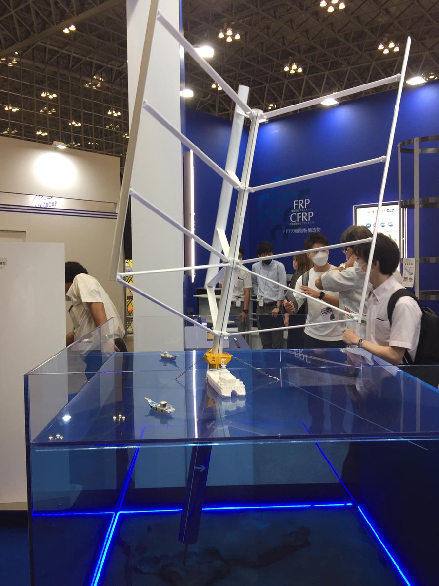AlbatrossTechn1's tweet photo. Albatross Technology Inc, a Japanese startup on #floatingoffshorewind , has exhibited their Floating Axis Wind Turbine: #FAWT in Tokyo. #offshorewindenergy #offshorewind #floatingwind @fawtsite
https://t.co/Ppz7e8xmit https://t.co/fMwyf1FISG