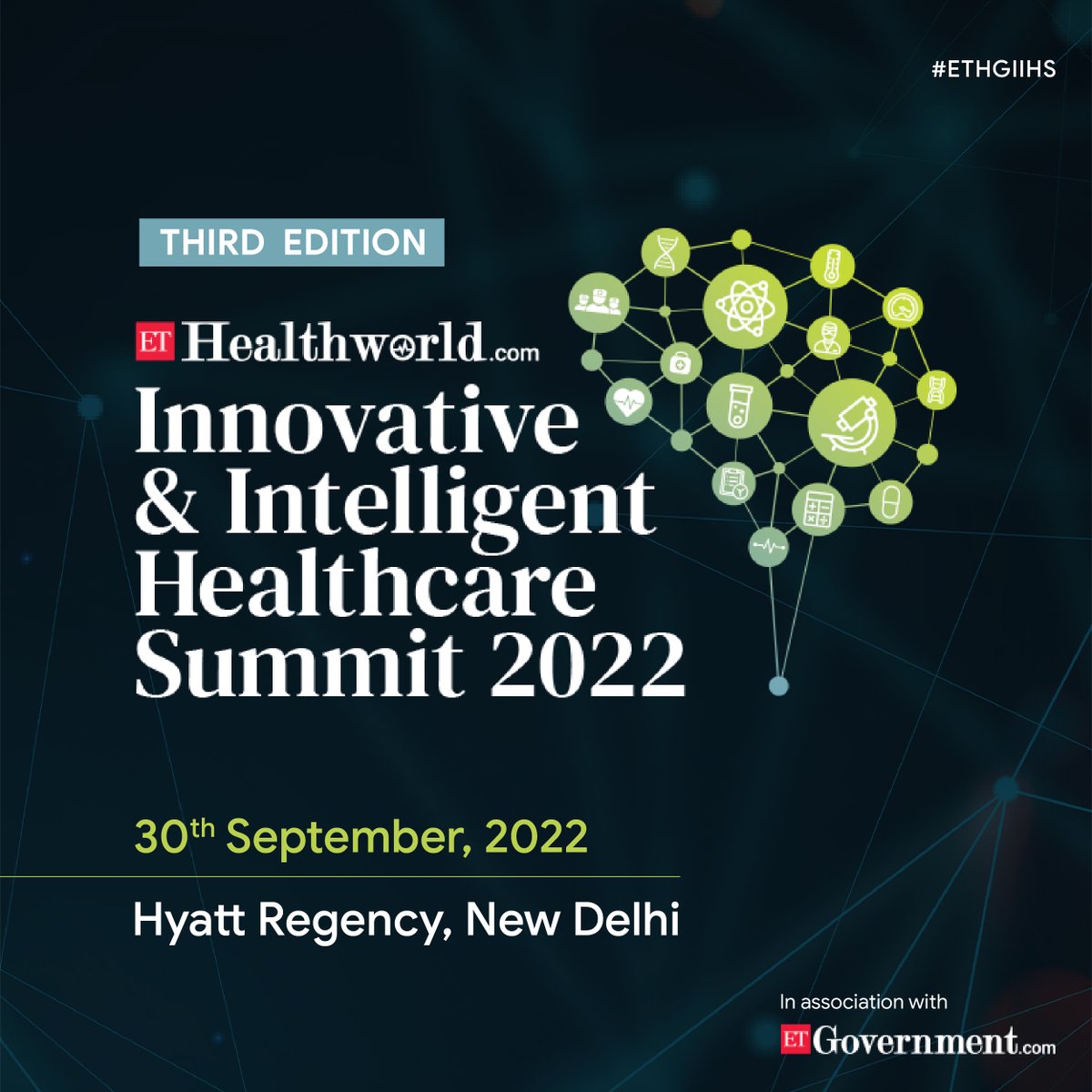 ETHealthWorld's tweet photo. We are excited to announce the 3rd edition of the Innovative and Intelligent Healthcare Summit in association with @ET_Government on the 30th of September 2022 at Hyatt Regency, New Delhi. #ETHGIIHS
Register now- https://t.co/JMjQXu7oOA
#delhi #india #healthcare #summit https://t.co/MfUdHUVTXf