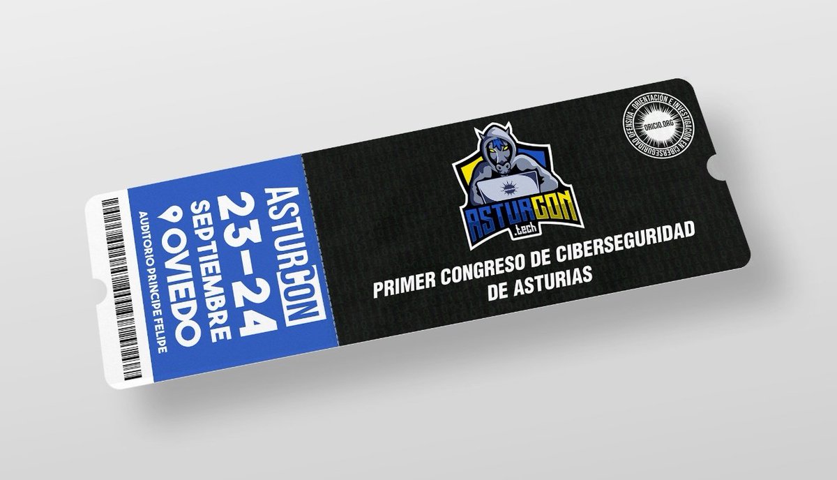 🚨ULTIMO SORTEO🚨

Primera edición de #AsturCONtech 1er congreso de ciberseguridad en Asturias, los dias 2️⃣3️⃣ y 2️⃣4️⃣ de septiembre en Oviedo📍

Entre todos los que deis RT+FOLLOW hasta el 18 de septiembre se sortearán 2 pases  🎫🎫 

Enlace de compra 
⬇️⬇️
asturcon.tech/etn/asturcon20…