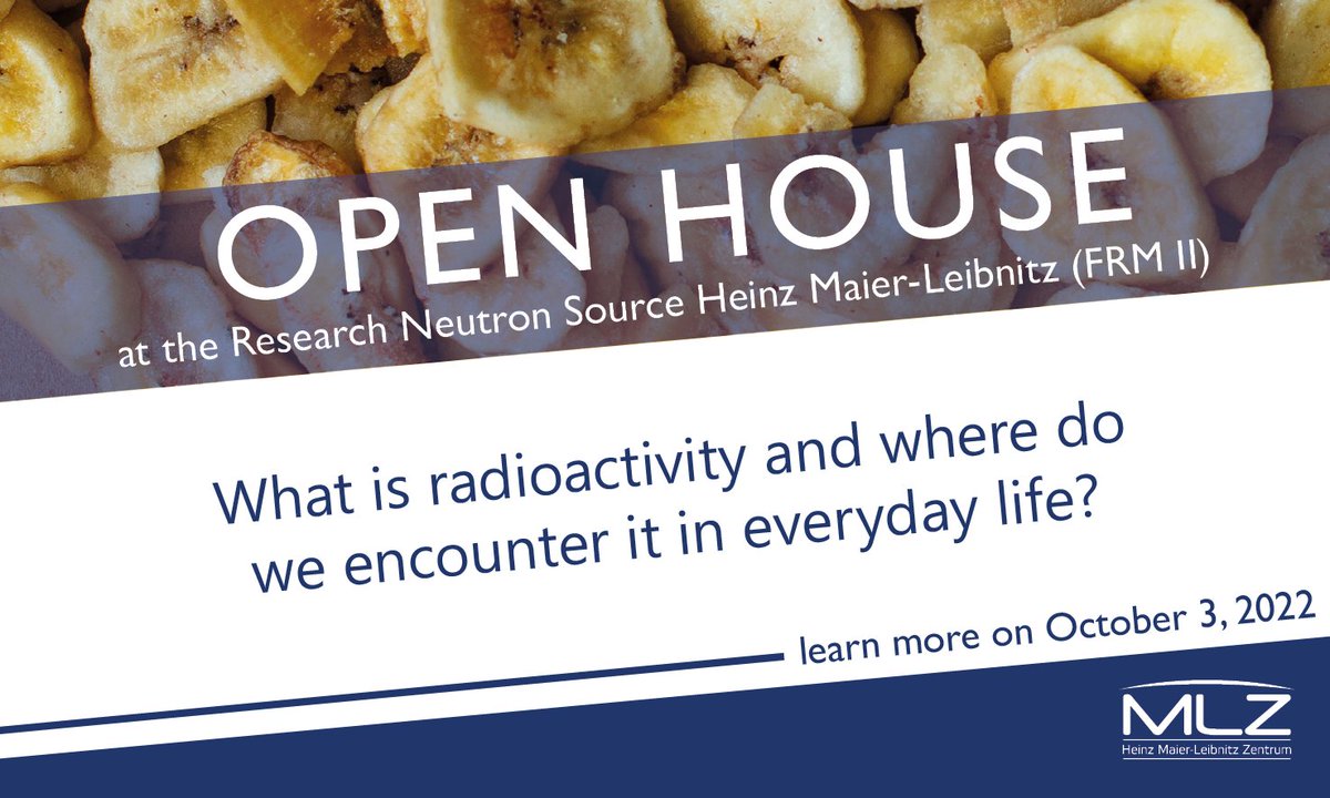 mlz_garching's tweet photo. On Oct 3 we open our doors! 🤩😀Come by and learn more about the exciting research with #neutrons at one of the most modern neutron sources in the world!
🗓️Oct 3, 9am - 6pm
📍 Science Congress Center Munich (GALILEO)
➡️https://t.co/8XkTeUpVqy
#TürenAuf #TagderoffenenTür #FRMII https://t.co/ZdSJLS2eJS