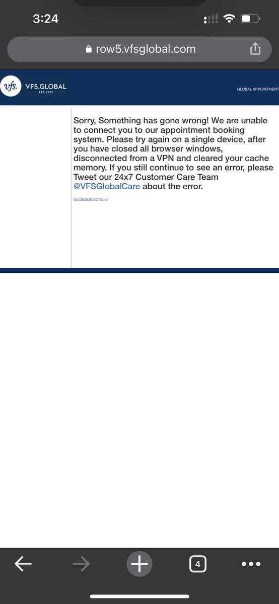 gaurika65's tweet photo. @vfsglobalcare please see below error while trying to reschedule appointment. What do I do next? https://t.co/uBNoNuC50L