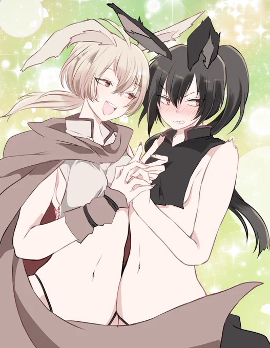#創作百合双子百合です自由すぎる姉とそれに戸惑う妹 