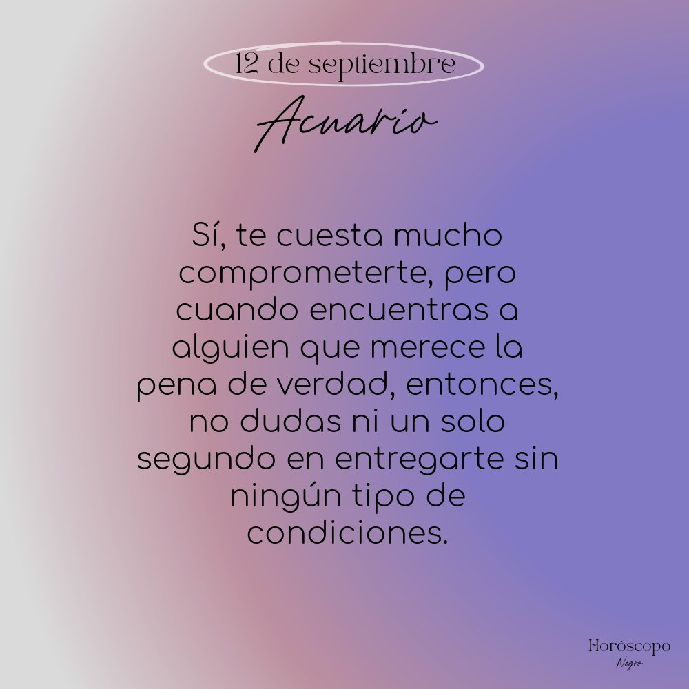 acuario_hn's tweet photo. El horóscopo diario del 12 de septiembre para Acuario ♒️🔮 https://t.co/BfyEwcPTDL
