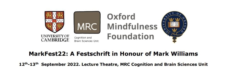 MarisVainre's tweet photo. Today, @mrccbu we're celebrating the Mark Williams's contributions to #mentalhealth and #mindfulness research. #markfest22 https://t.co/R2ZzDmhIOX