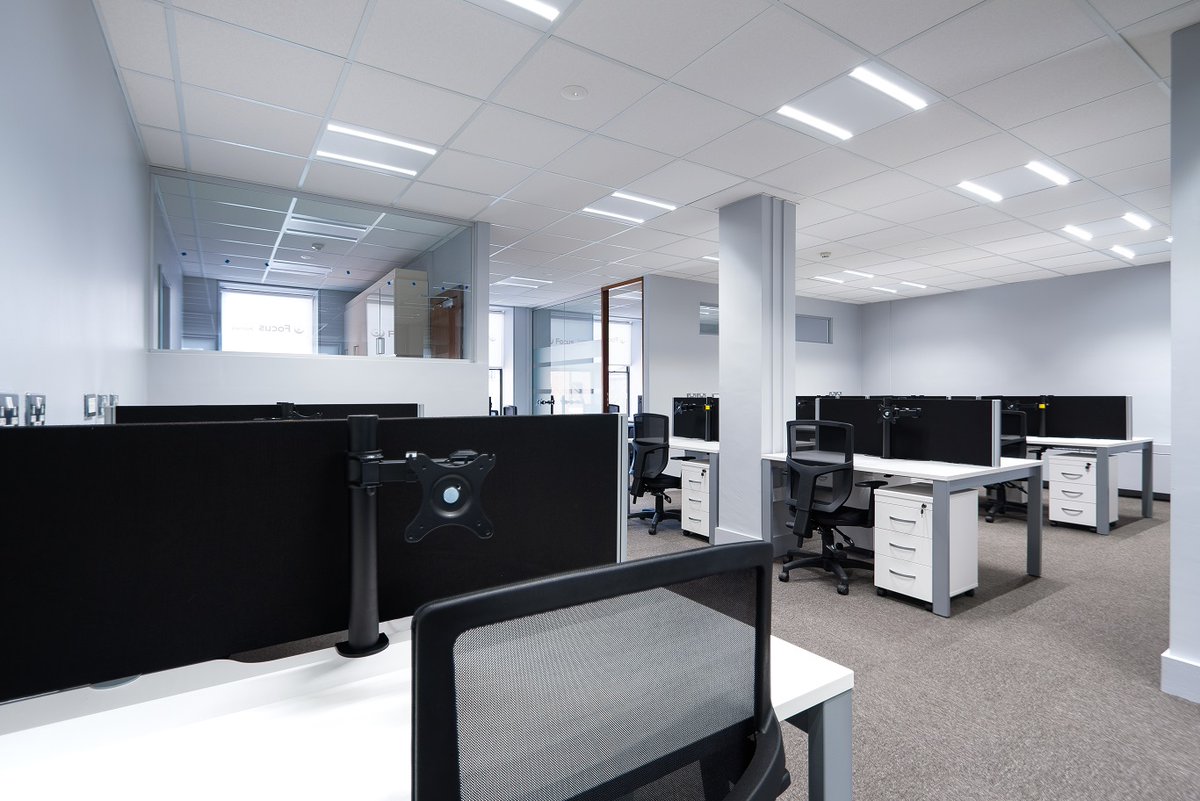 interiorsteam's tweet photo. Client Project | complete office renovation for Open Plan &amp; Cellular offices with new bench desks, screen dividers, storage &amp; flooring &amp; more.

#officeinteriordesign #officefitout #fitoutsolutions #workspace #officefurniture #workspacedesign #fitout #partitions #desks #taskchairs https://t.co/xrltlHnpvR