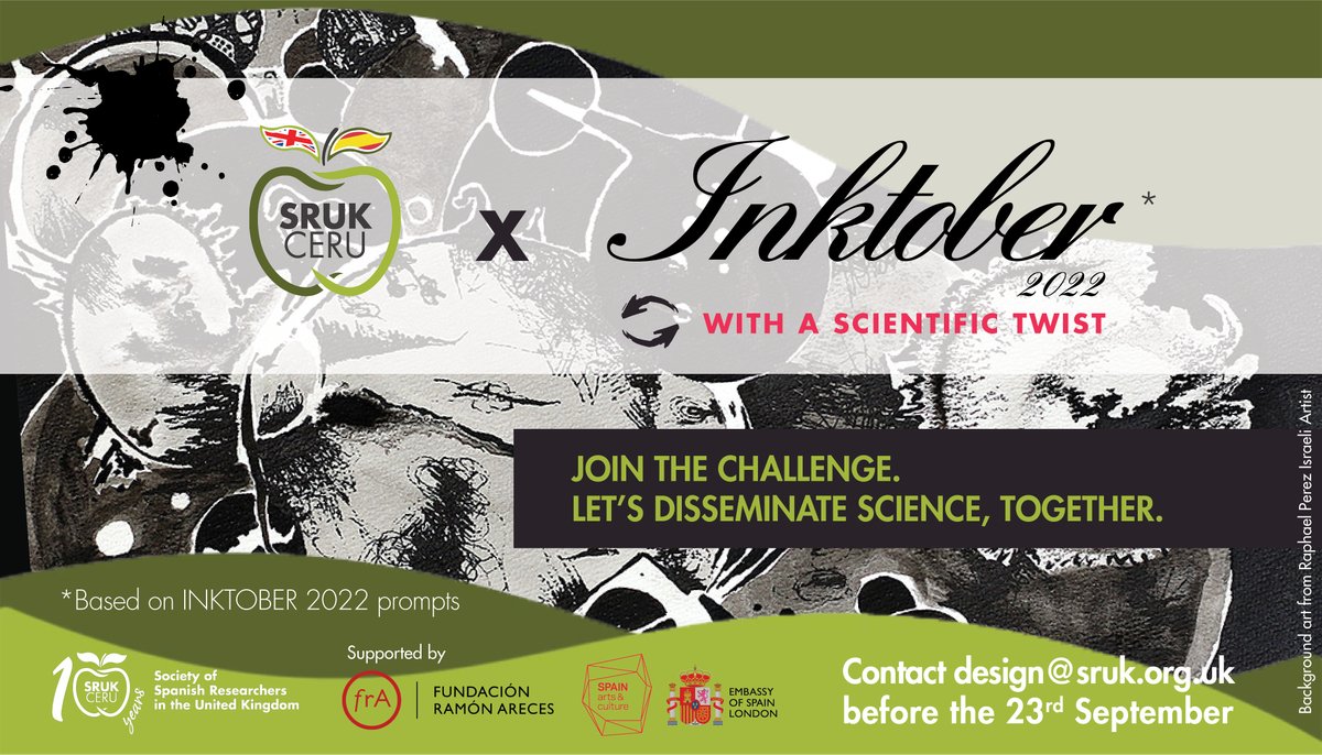 ComunidadCeru's tweet photo. Are you passionate about science and drawing?
We are organising a collaborative science outreach challenge based on Inktober... but with a scientific twist! You can be part of it!
Read the guidelines [https://t.co/GPlR66jeGy] to learn how. https://t.co/8QTaravncz
