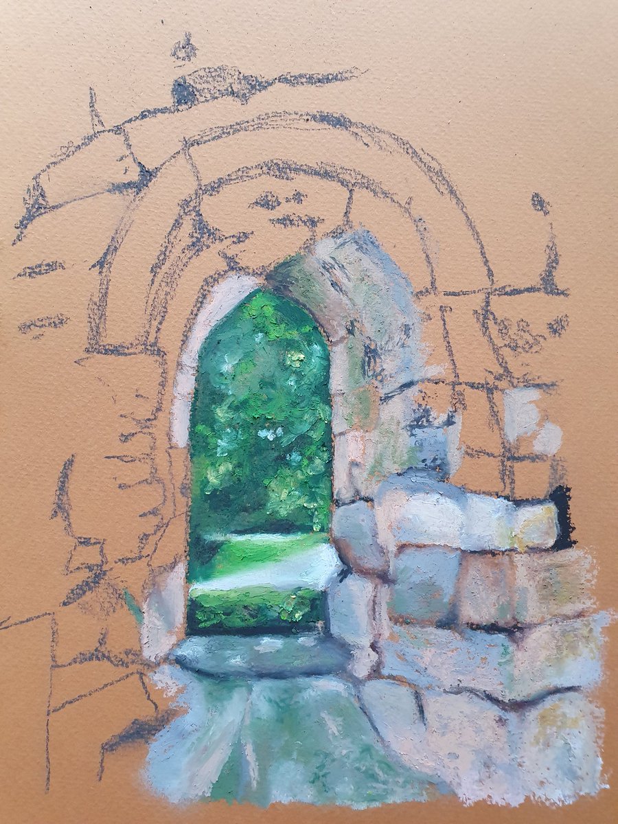 BeverleyIsmail's tweet photo. Continuing today and hoping to make good progress.
Photographing as I go so you can see its development until finished.

#oilpastel #churchbuilding #Church
#art #artist #artistsontwitter #wip
#stepbystepprocess #painting https://t.co/cAPtIYwoE5