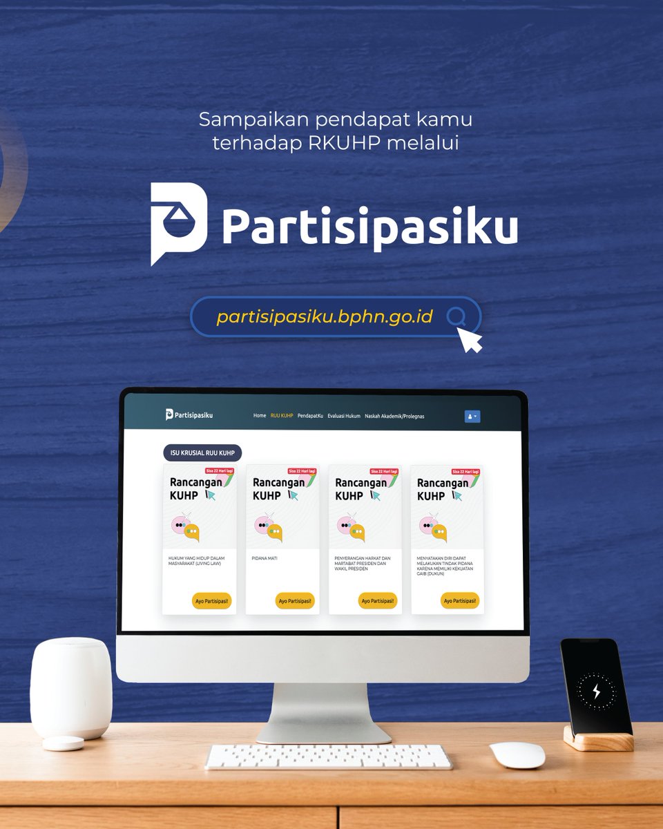 ditjenham's tweet photo. 7| Dalam perancangan RKUHP ini, pemerintah juga membuka ruang kepada seluruh masyarakat untuk berpartisipasi dalam menyampaikan masukan terhadap berbagai pasal di RKUHP melalui platform PARTISIPASIKU

#RKUHP
RKUHP https://t.co/whgCe8C9H0