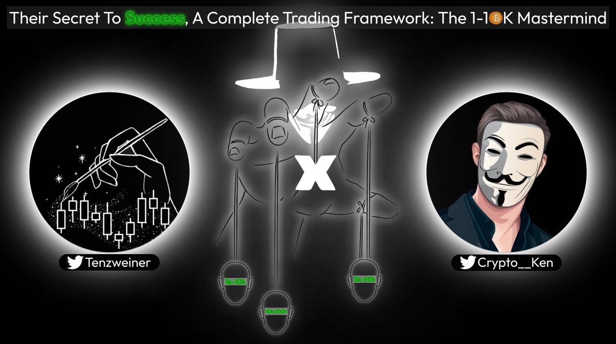 Tenzweiner's tweet image. Education - Their Secret To Success, A COMPLETE Trading Framework: @Crypto__Ken, The 1-10K Mastermind

The first entire trading module within one S2S.

Appreciate any likes n retweets, all that jazz, worked hard on this. Just as much to @Crypto__Ken as well, legend to work with❤️